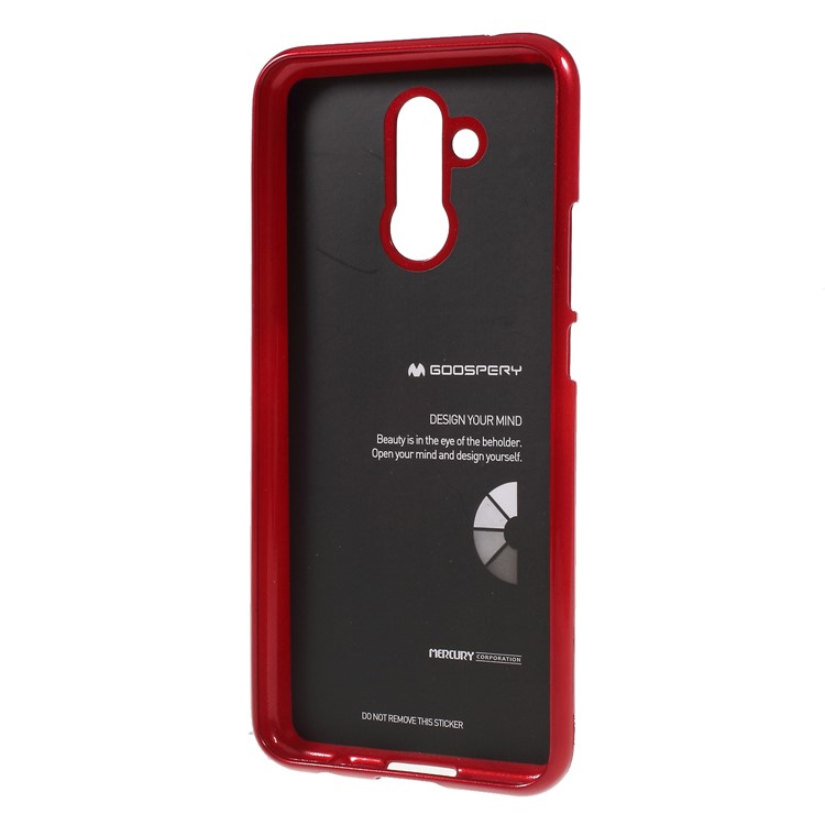 MERCURY GOOSPERY Flash Powder TPU Soft Phone Casing for Huawei Mate 20 Lite / Maimang 7 - Red-3