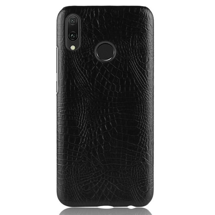 Crocodile Texture PU Leather Coated PC Phone Case for Huawei Y9 (2019) / Enjoy 9 Plus - Black-2