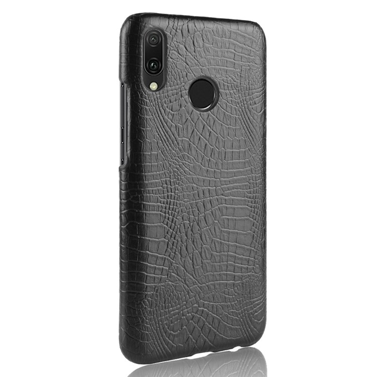 Crocodile Texture PU Leather Coated PC Phone Case for Huawei Y9 (2019) / Enjoy 9 Plus - Black-3