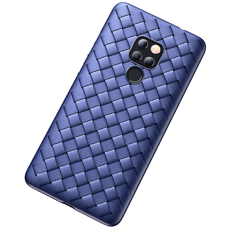 ROCK Woven Pattern Heat Dissipation TPU Shell for Huawei Mate 20 - Blue-2