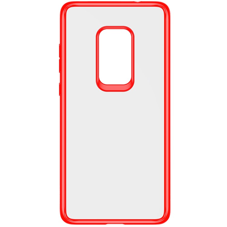 ROCK Kristall Klar Ultra-dünne TPU PC Combo Handyhülle Für Huawei Mate 20 - Rot-2