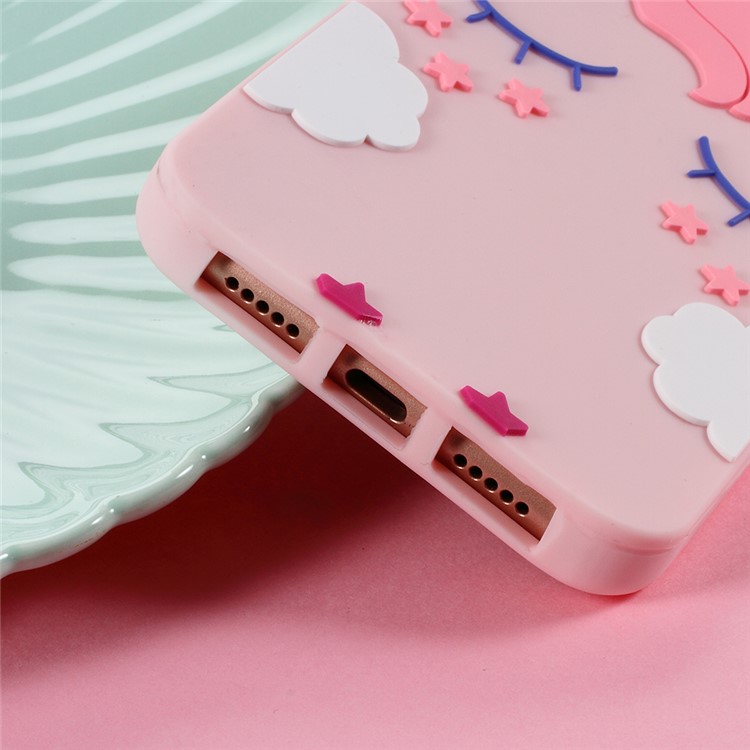 3D Unicorn Pattern Silicone Back Case for Huawei P20 Pro-4