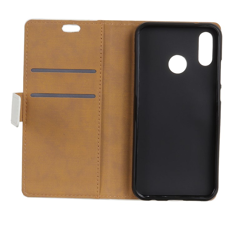 For Huawei Y9 (2019) / Enjoy 9 Plus Patterned Leather Wallet Phone Cover - US Flag and Cat Holding Heart-5