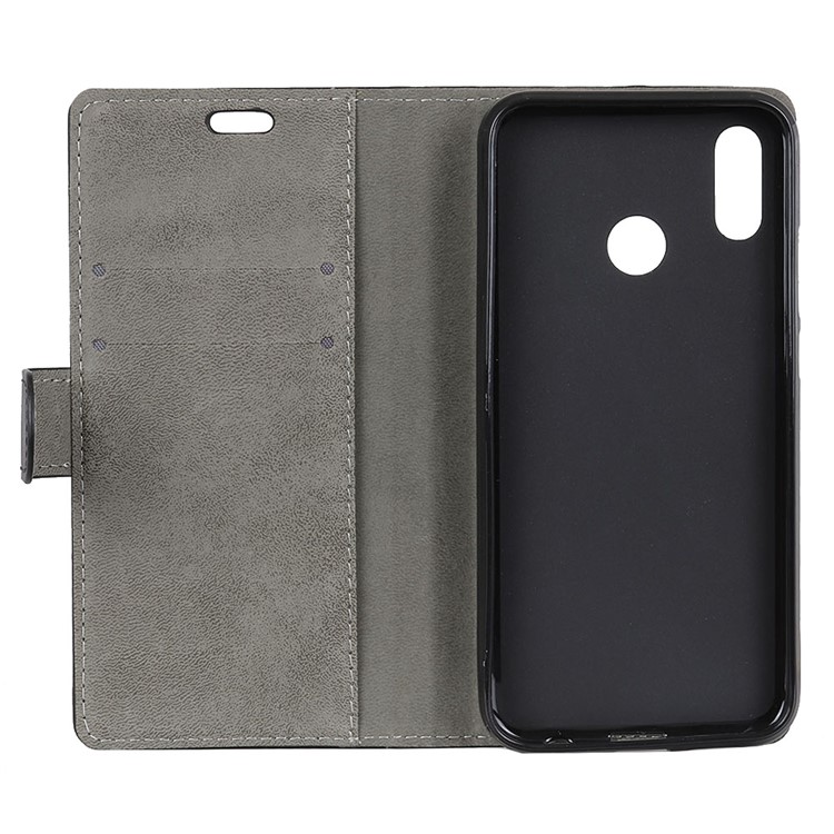 Wallet Stand Protective Leather Case for Huawei Y9 (2019) / Enjoy 9 Plus - Black-4