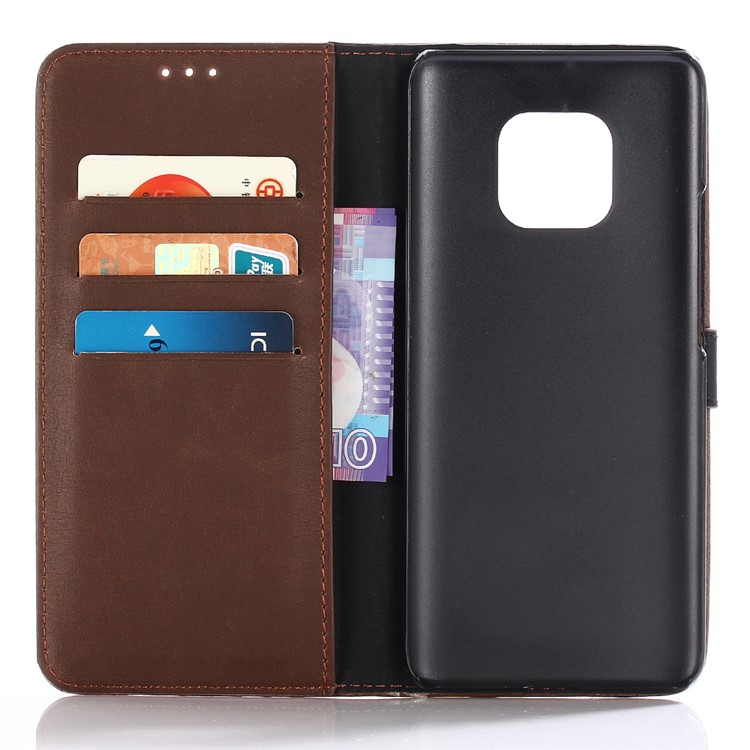 Crazy Horse Retro Leather Wallet Stand Cover for Huawei Mate 20 Pro - Coffee-3