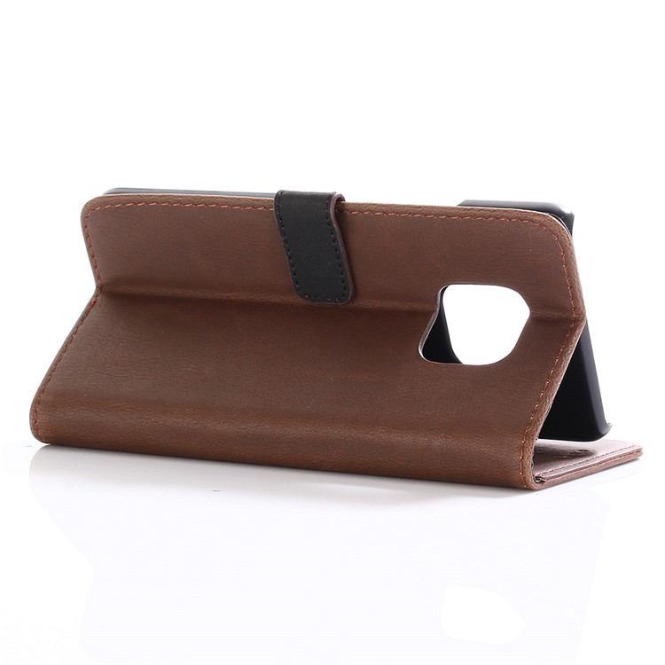 Crazy Horse Retro Leather Wallet Stand Cover for Huawei Mate 20 Pro - Coffee-4