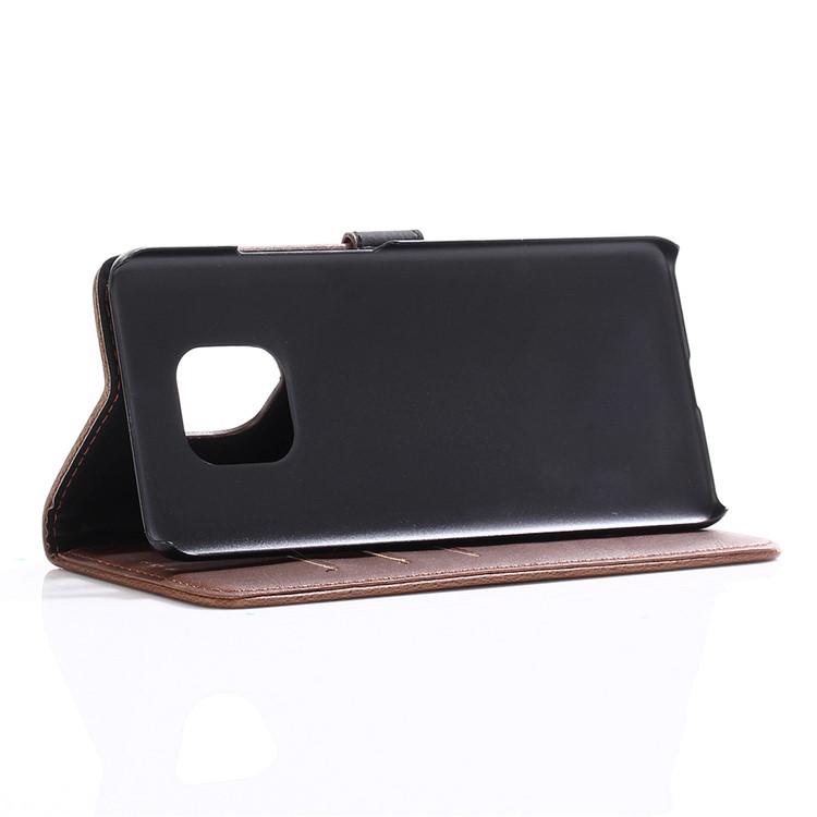 Crazy Horse Retro Leather Wallet Stand Cover for Huawei Mate 20 Pro - Coffee-5