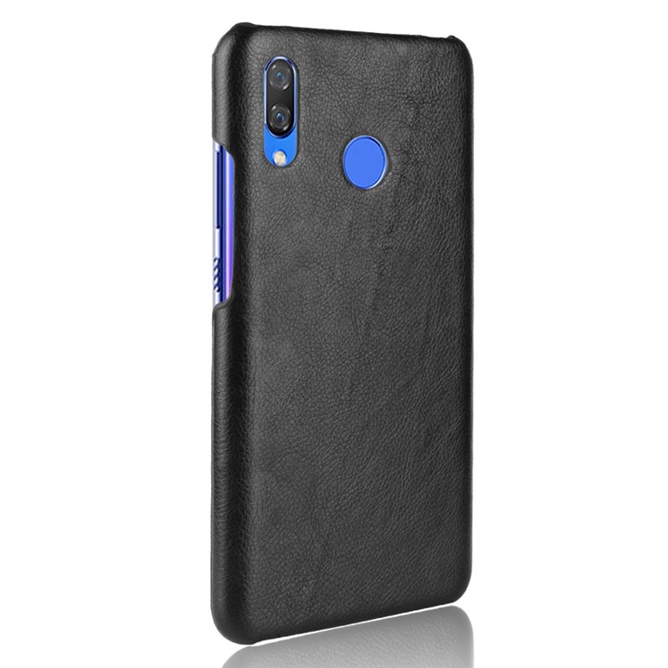 Litchi Texture PU Leather Coated Plastic Mobile Case for Huawei nova 3i / P Smart+ - Black-3