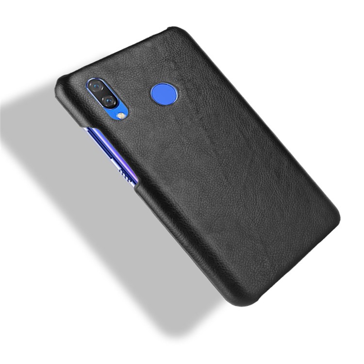 Litchi Texture PU Leather Coated Plastic Mobile Case for Huawei nova 3i / P Smart+ - Black-4