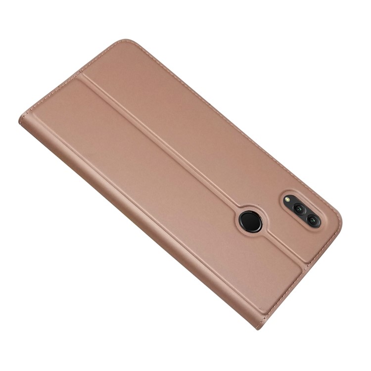Auto-absorbed Stand Leather Cover with Card Slot for Huawei Honor Note 10 - Rose Gold-4