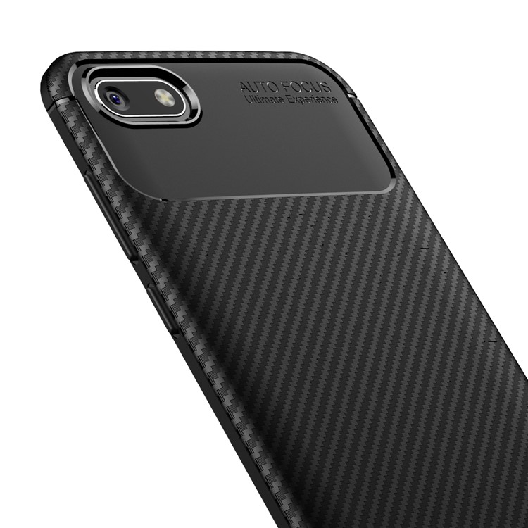 Beetle Series Carbon Fiber TPU Mobile Phone Shell for Huawei Y5 (2018) - Black-4