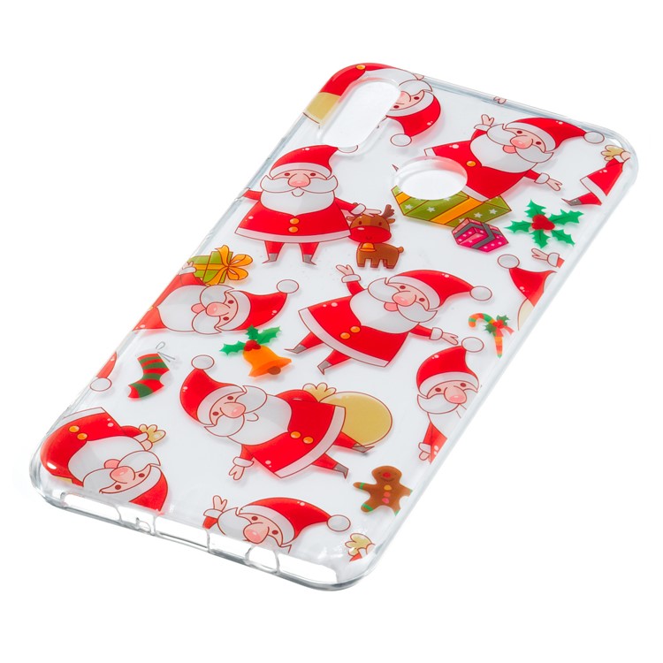 Christmas Pattern Printing TPU Jelly Mobile Case for Huawei nova 3i / P Smart Plus - Santa Claus-4