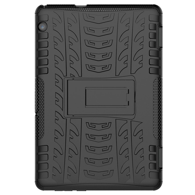 Anti-slip PC + TPU Hybrid Case with Kickstand for Huawei MediaPad T5 10 - Black-3