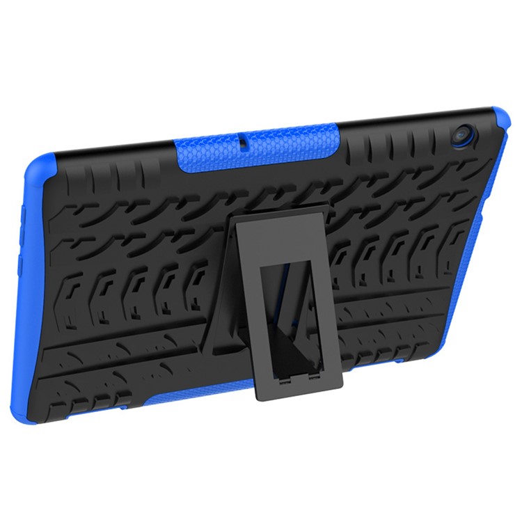 Anti-Slip-PC + TPU-Combo-Tablettenkoffer Mit Kickstand Für Huawei Mediapad T5 10 - Blau-11