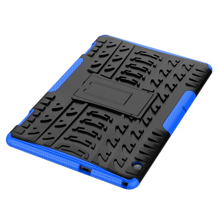Anti-Slip-PC + TPU-Combo-Tablettenkoffer Mit Kickstand Für Huawei Mediapad T5 10 - Blau-9