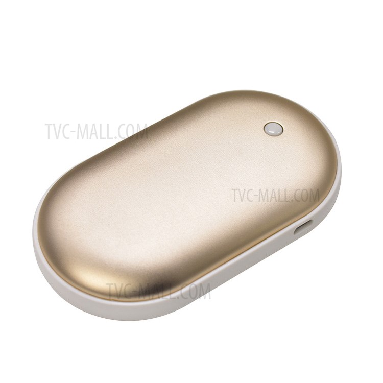 

Cobblestone Shaped Backup Power Bank Hand Warmer with 5V2A Micro USB Input Port for iPhone iPad Samsung Etc. - Gold, iPhone XS Max