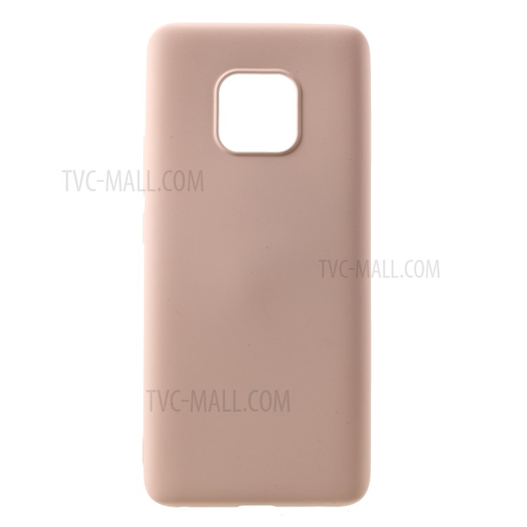 Alle Zurück Gewickelt Und Kanten Flüssigen Silikon Zurück Phone Gehäuse Für Huawei Mate 20 Pro - Rosa-1