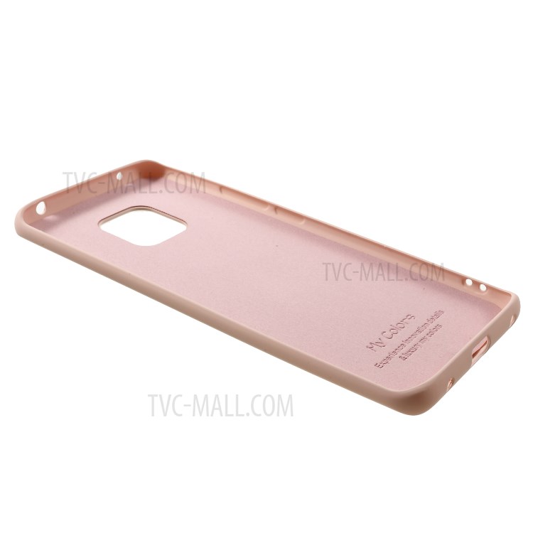 Alle Zurück Gewickelt Und Kanten Flüssigen Silikon Zurück Phone Gehäuse Für Huawei Mate 20 Pro - Rosa-3