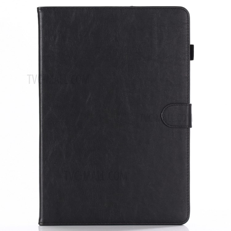 Verrücktes Pferdebeschaffenheitsweinlese-ledernes Mappenkasten Für Huawei Mediapad M5 10 / M5 10 (pro) - Schwarz-2