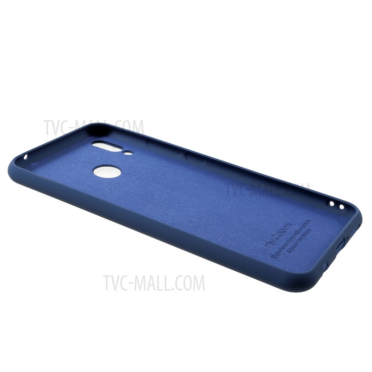 Coque Arrière En Silicone Liquide Entièrement Huilée Pour Le Dos Et Les Bords Pour Huawei Nova 3i / P Smart + - Bleu-3