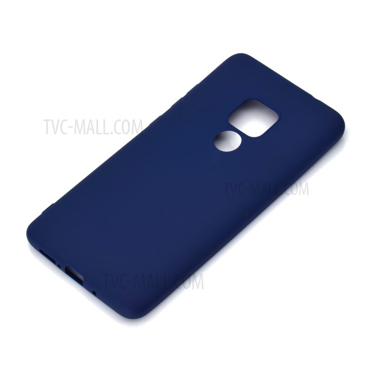 Solid Color Soft Matte TPU Protective Casing for Huawei Mate 20 - Dark Blue-3