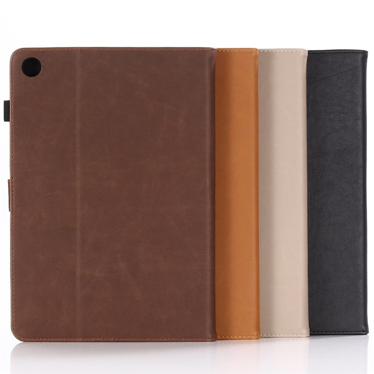 Verrücktes Pferdebekleidung Retro Leder Stehen Hülle Für Huawei Mediapad M5 8 (8,4 Zoll) - Kaffee-10
