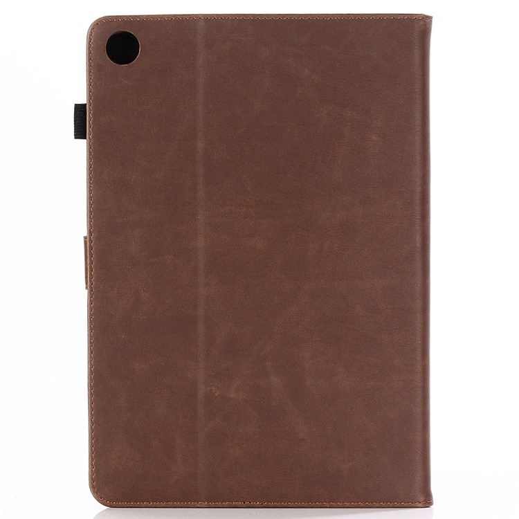 Verrücktes Pferdebekleidung Retro Leder Stehen Hülle Für Huawei Mediapad M5 8 (8,4 Zoll) - Kaffee-2