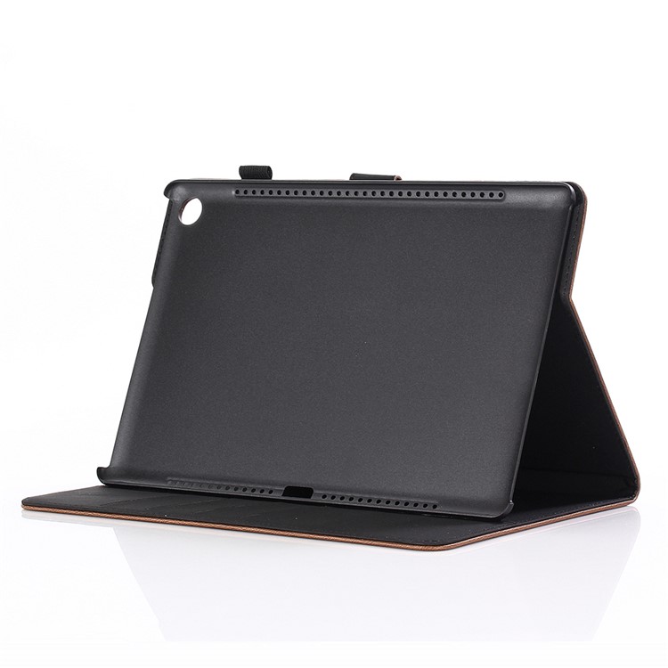 Verrücktes Pferdebekleidung Retro Leder Stehen Hülle Für Huawei Mediapad M5 8 (8,4 Zoll) - Kaffee-5