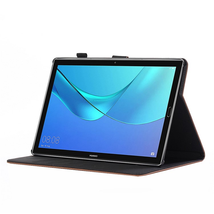 Verrücktes Pferdebekleidung Retro Leder Stehen Hülle Für Huawei Mediapad M5 8 (8,4 Zoll) - Kaffee-7