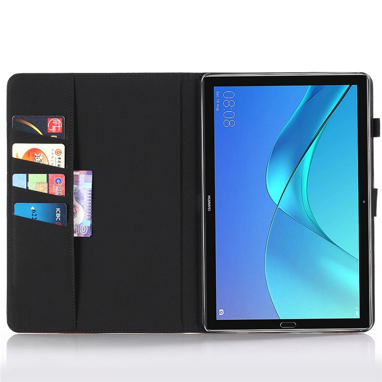 Verrücktes Pferdebekleidung Retro Leder Stehen Hülle Für Huawei Mediapad M5 8 (8,4 Zoll) - Kaffee-8