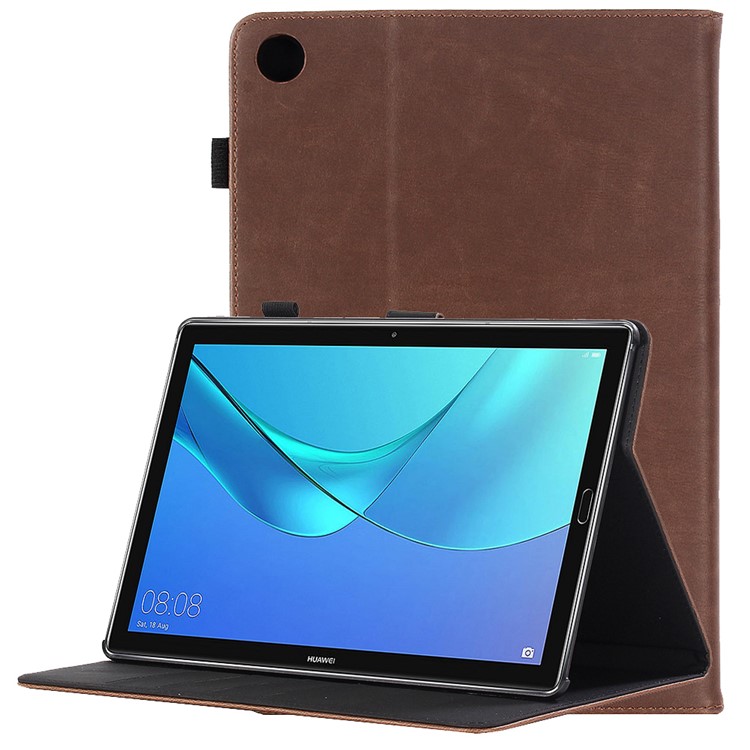 Verrücktes Pferdebekleidung Retro Leder Stehen Hülle Für Huawei Mediapad M5 8 (8,4 Zoll) - Kaffee-9