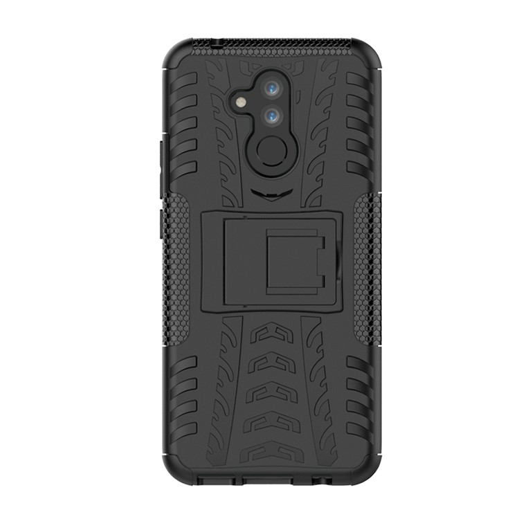 Anti-slip PC + TPU Hybrid Case with Kickstand for Huawei Mate 20 Lite - Black-3