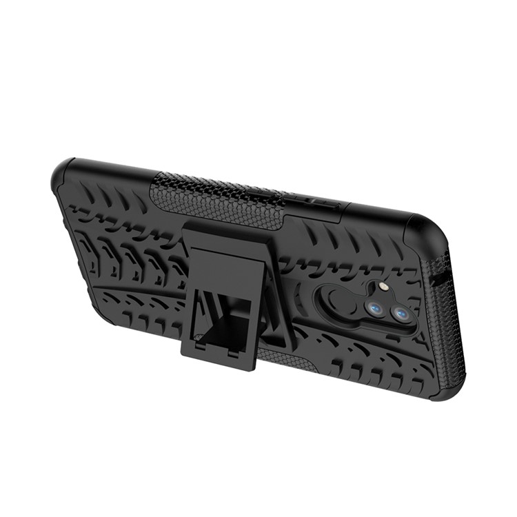 Anti-slip PC + TPU Hybrid Case with Kickstand for Huawei Mate 20 Lite - Black-8