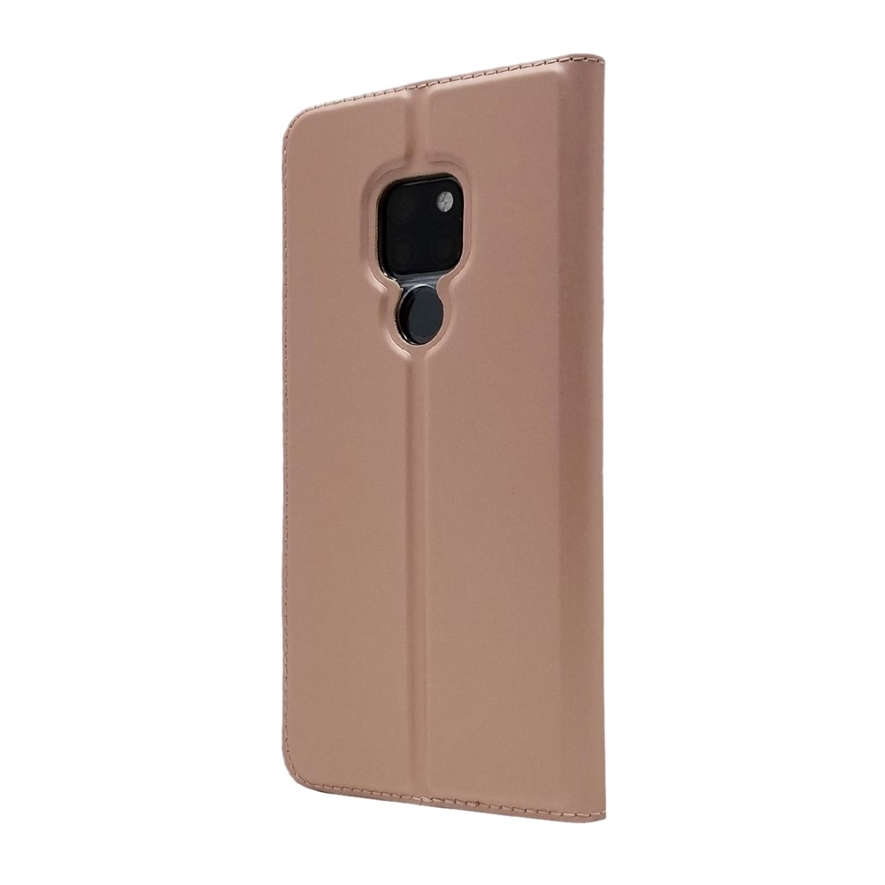 Tampa de Cartão de Couro de Adsorção Magnética Para Huawei Mate 20 - Rosa Ouro