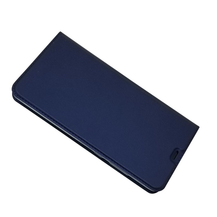 Estuche De Cuero De Adsorción Magnética Con Ranura Para Tarjeta Para Huawei Mate 20 - Azul Oscuro-3