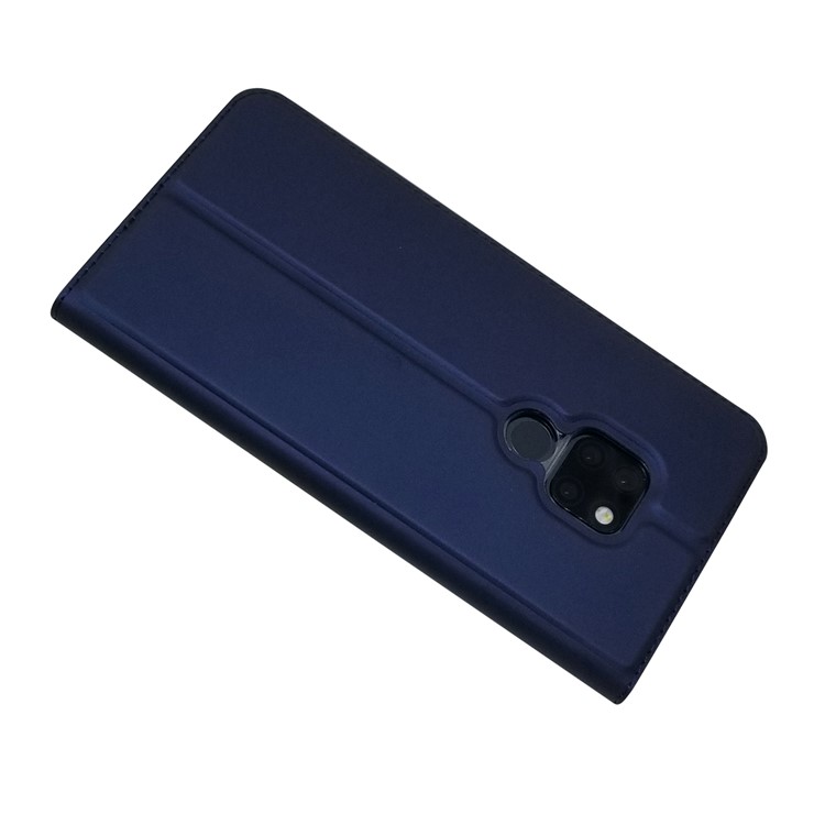 Estuche De Cuero De Adsorción Magnética Con Ranura Para Tarjeta Para Huawei Mate 20 - Azul Oscuro-4