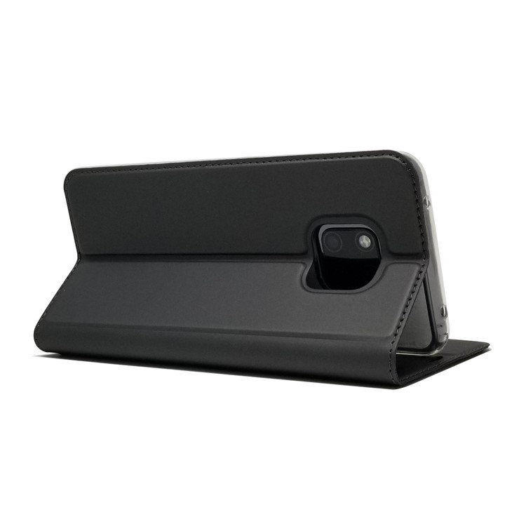 Estuche de Cartera de Cuero de Adsorción Magnética Para Huawei Mate 20 Pro - Negro-6