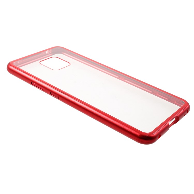 Detachable Magnetic Metal Frame + Tempered Glass Back Protection Hard Case for Huawei Mate 20 Pro - Red-10