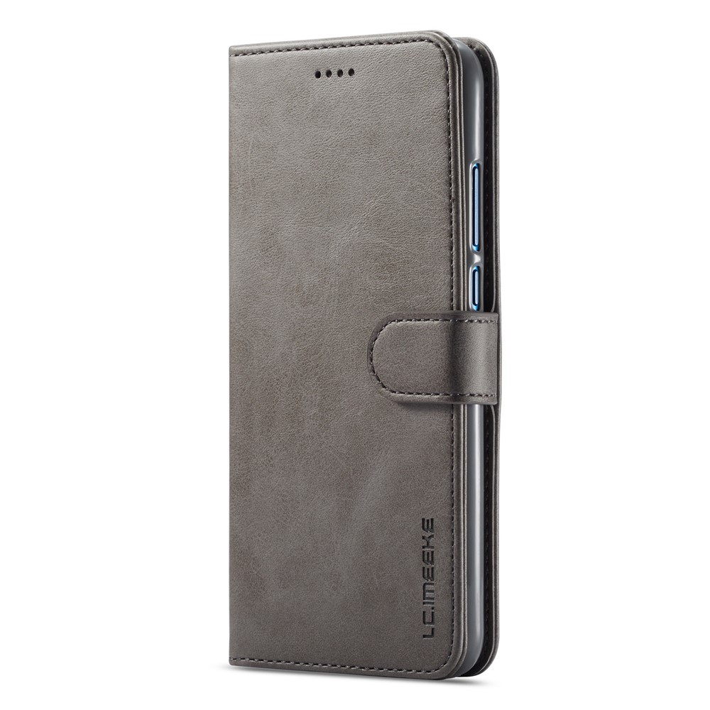 LC.IMEEKE Wallet Leather Magnetic Case for Huawei Honor 8X / Honor View 10 Lite - Grey-2