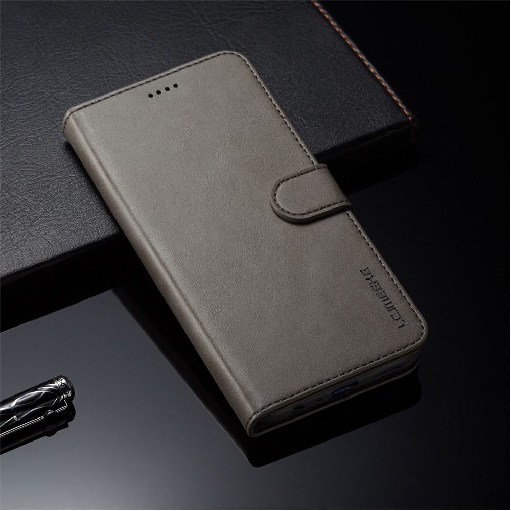 LC.IMEEKE Wallet Leather Magnetic Case for Huawei Honor 8X / Honor View 10 Lite - Grey-4