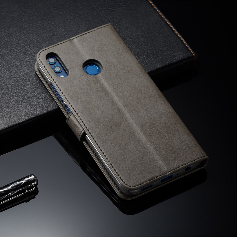 LC.IMEEKE Wallet Leather Magnetic Case for Huawei Honor 8X / Honor View 10 Lite - Grey-5