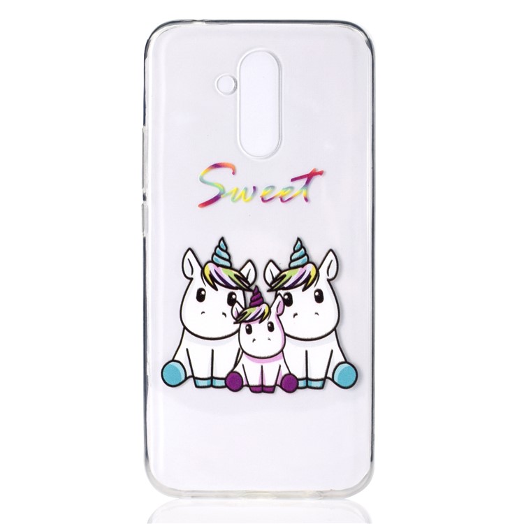 Pattern Printing Embossed TPU Case for Huawei Mate 20 Lite - Sweet Unicorns-2