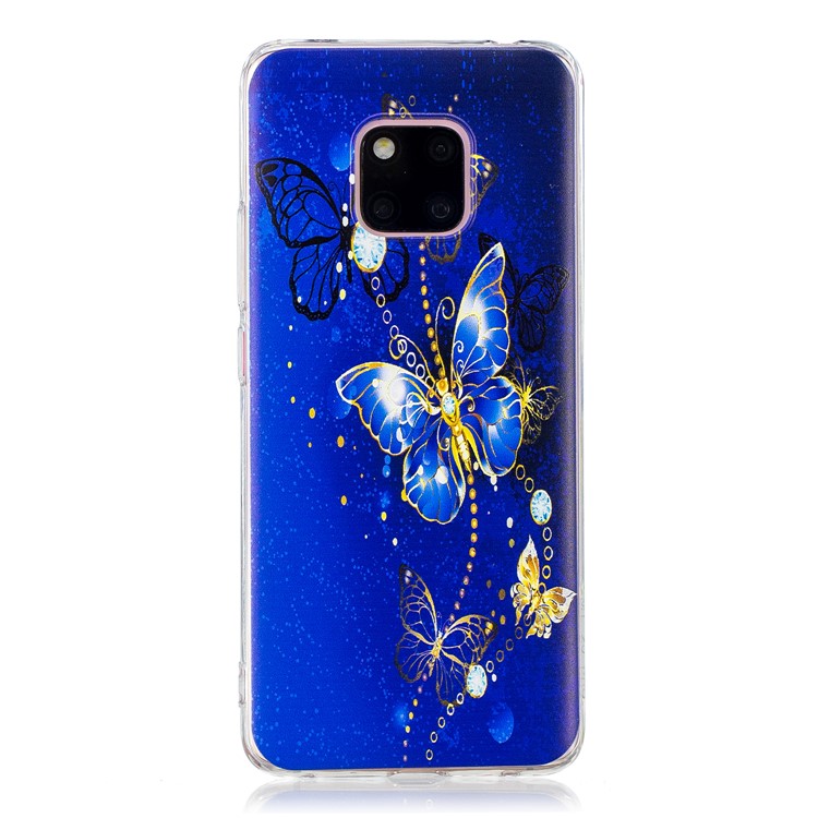 Pattern Printing TPU Case for Huawei Mate 20 Pro - Butterfly Pattern-2