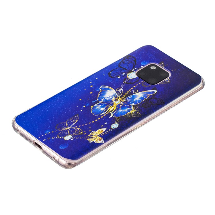 Pattern Printing TPU Case for Huawei Mate 20 Pro - Butterfly Pattern-3