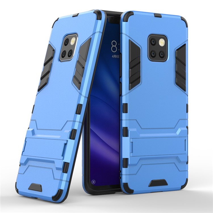 Cool Guard PC TPU Combo Back Shell with Kickstand for Huawei Mate 20 Pro - Baby Blue-1