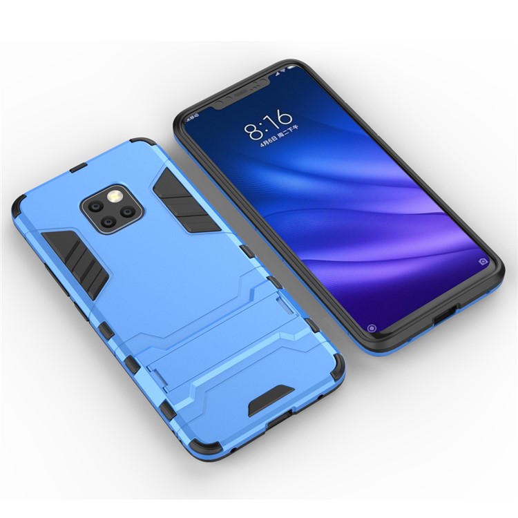 Cool Guard PC TPU Combo Back Shell with Kickstand for Huawei Mate 20 Pro - Baby Blue-3