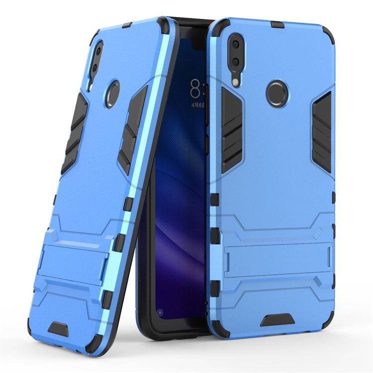 Cool Guard Plastic + TPU Hybrid Mobile Shell with Kickstand for Huawei Y9 (2019) / Enjoy 9 Plus - Baby Blue-1