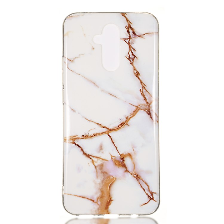 Marble Pattern IMD TPU Cell Phone Case for Huawei Mate 20 Lite - Style D-2