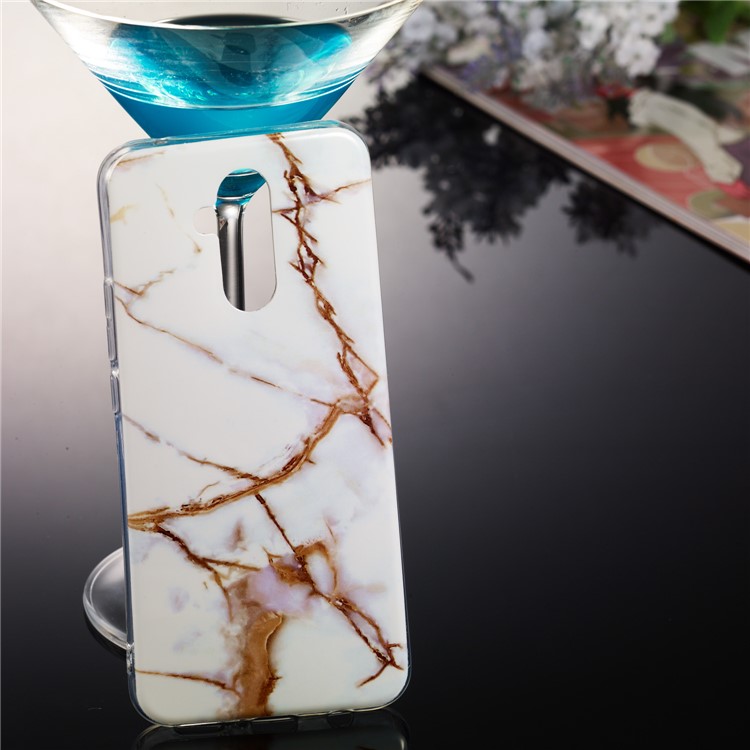 Marble Pattern IMD TPU Cell Phone Case for Huawei Mate 20 Lite - Style D-5