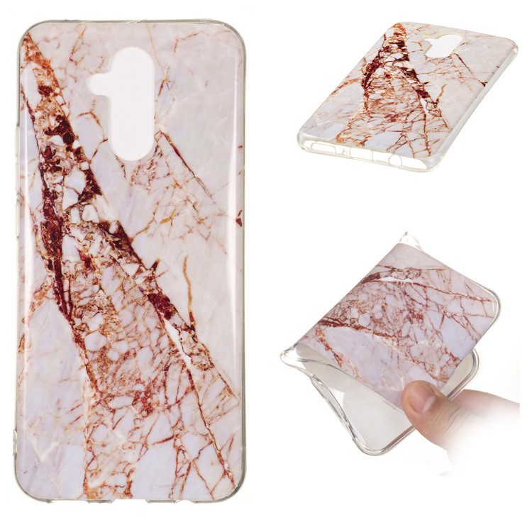 Marble Pattern IMD TPU Mobile Phone Case for Huawei Mate 20 Lite - Style E-1